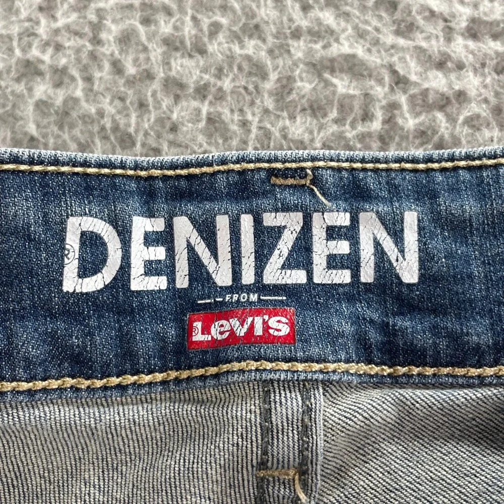 Denizen Denim Shorts Womens 16 Blue Medium Wash Cuffed Mid Rise Casual Academia